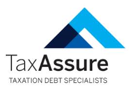 TaxAssure logo with blue geometric shapes and "Taxation Debt Specialists" at Leaders Conference 2025.
