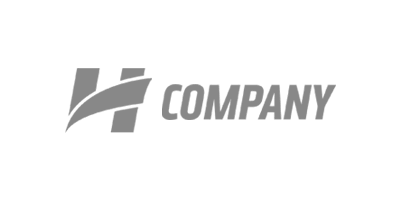 A logo with the text "COMPANY" and a stylized "H" featuring two gray blocks and a curved line, celebrating our 10th Anniversary.